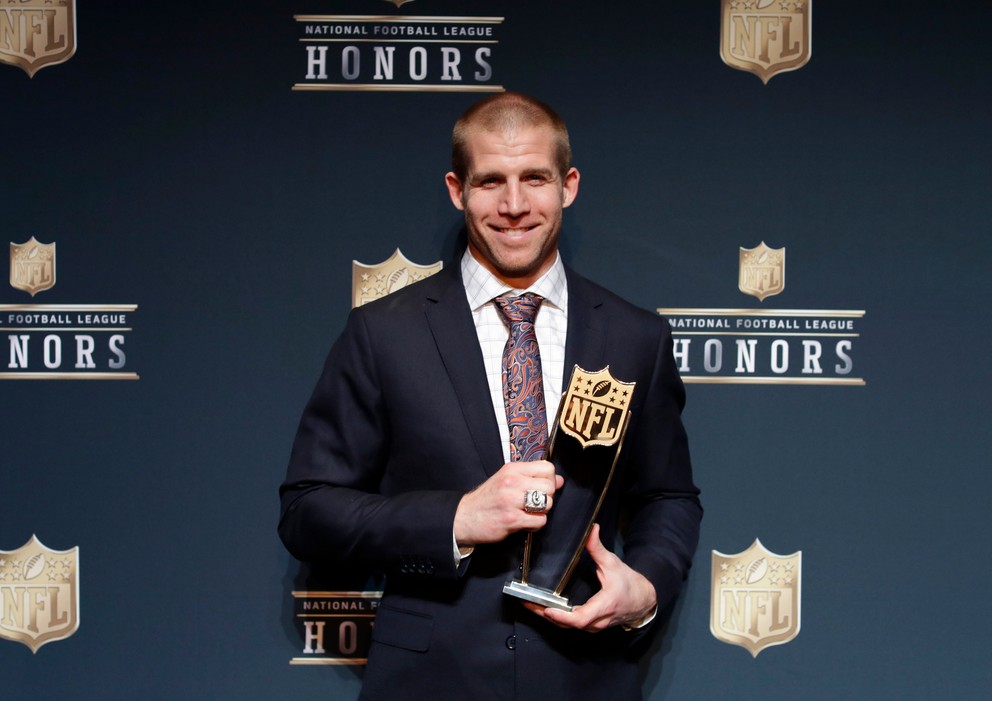 Jordy Nelson z Green Bay Packers si vyslúžil cenu Návrat roka.