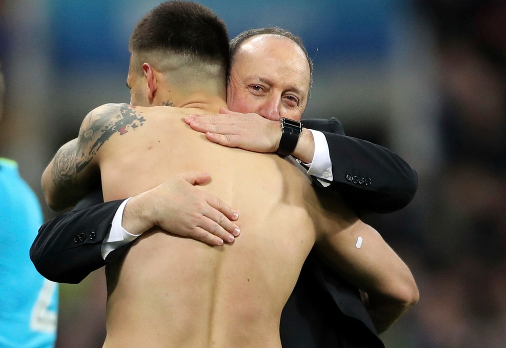 Rafael Benitez prežíval veľkú radosť.