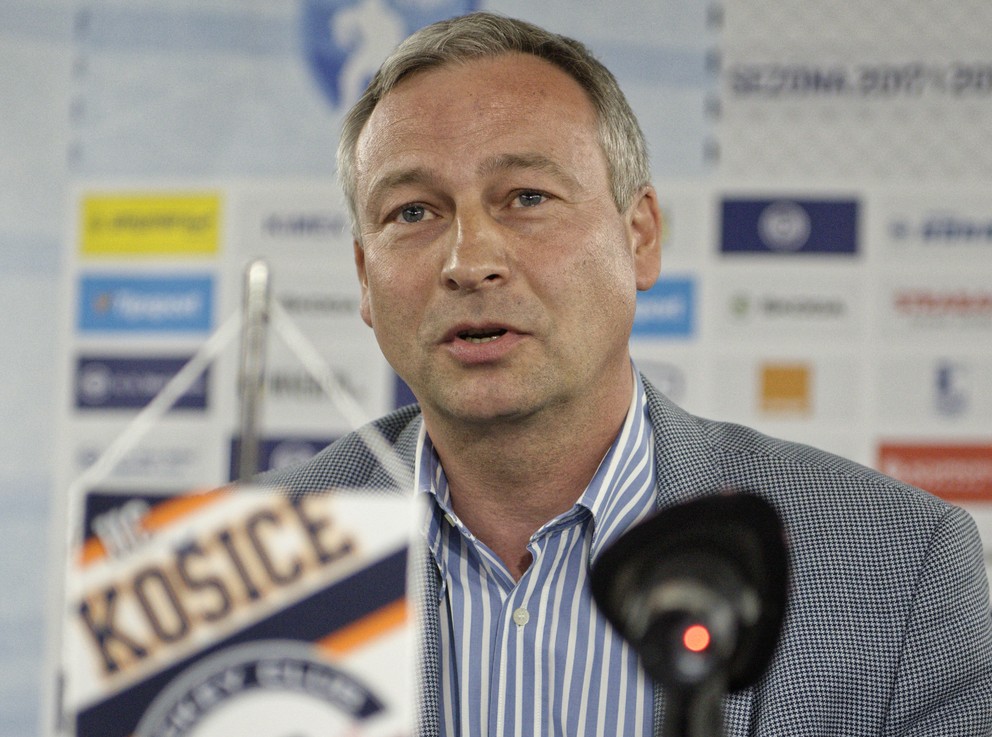 Prezident HC Košice Július Lang.