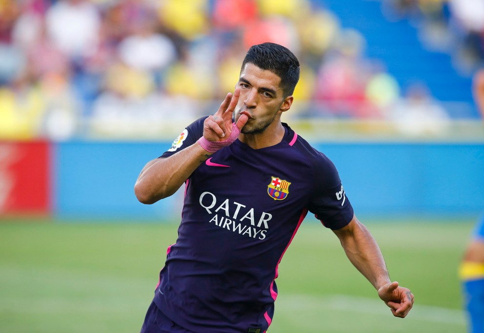 Luis Suarez sa raduje po svojom góle.