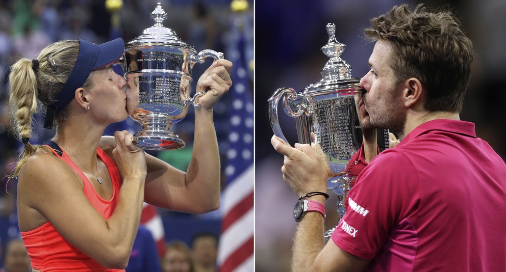 Vlaňajší víťazi US Open Angelique Kerberová a Stan Wawrinka získali 3,5 milióna dolárov.