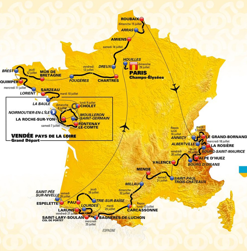 Organizátori zverejnili trasu Tour de France 2018.