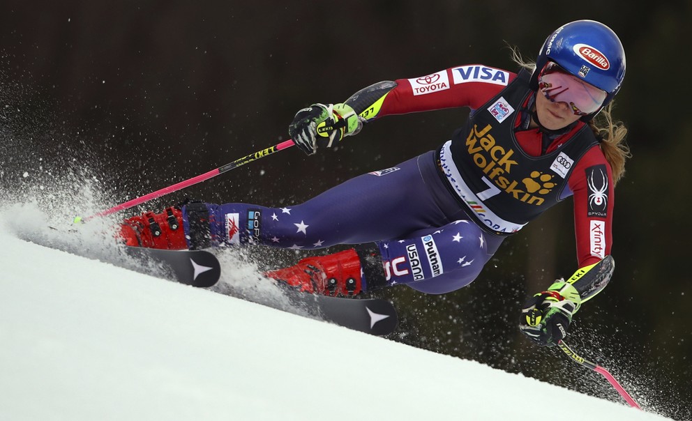 Prvé kolo obrovského slalomu v Kranjskej Gore ovládla Mikaela Shiffrinová.