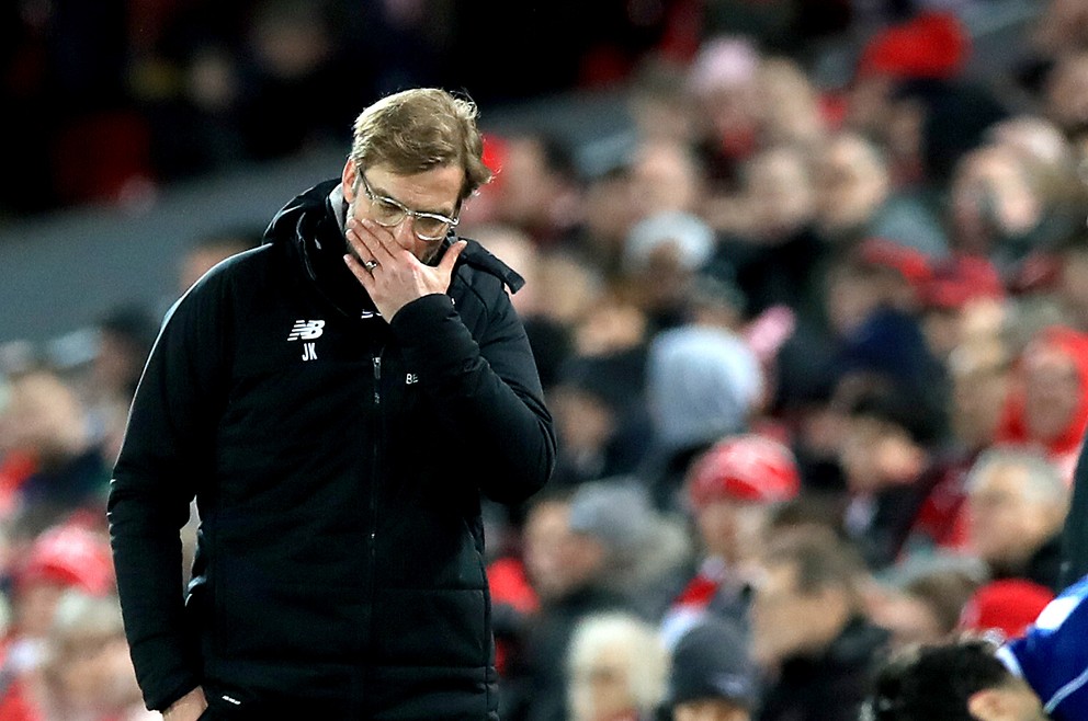 Tréner Liverpoolu Jurgen Klopp bol po zápase právom sklamaný.