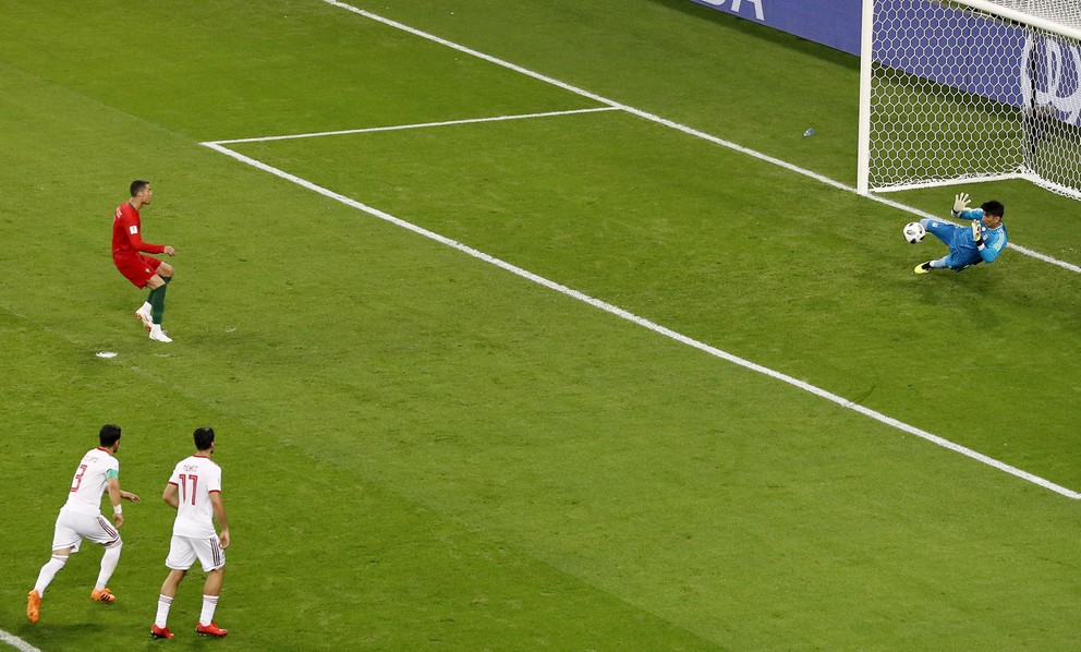 Cristiano Ronaldo svoju penaltu proti Iránu nepremenil.