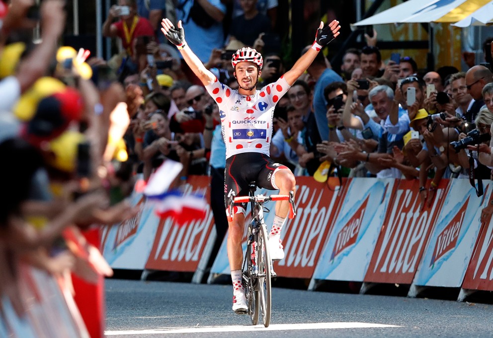 Julian Alaphilippe vyhral 16. etapu na Tour de France 2018.