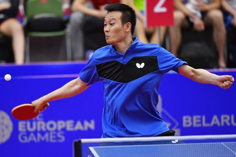 Slovenský reprezentant v stolnom tenise Wang Jang.