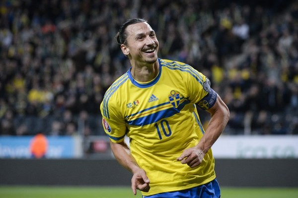 Zlatan Ibrahimovič bol najväčšou hviezdou švédskeho národného tímu.