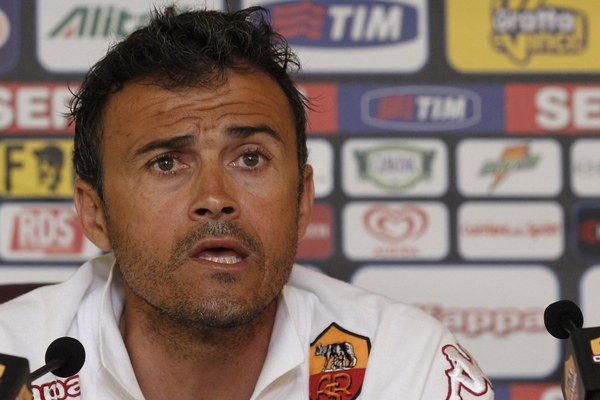 Luis Enrique v minulosti tréneroval AS Rím v súboji proti Slovanu.