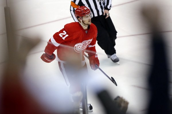 Slovák Tomáš Tatar v drese Detroitu Red Wings.