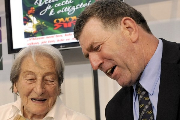 Imrich Bugár s Danou Zátopkovou