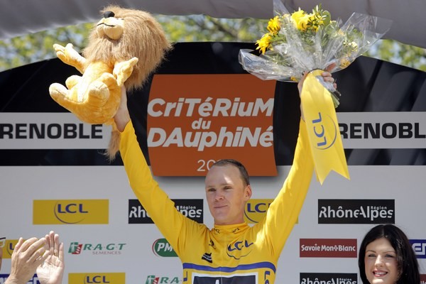 Chris Froome po výhre na Tour de France.
