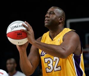 Magic Johnson je jednou z najväčších legiend Los Angeles Lakers.