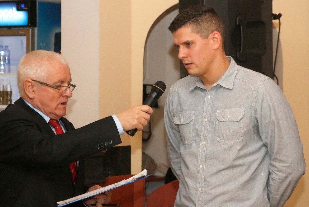 Jakub Giertl. Ďalší Košičan pôsobí ako brankár v Slavoj Trebišov.