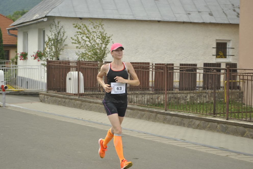 Alena Farkašová. Vyhrala medzi ženami.