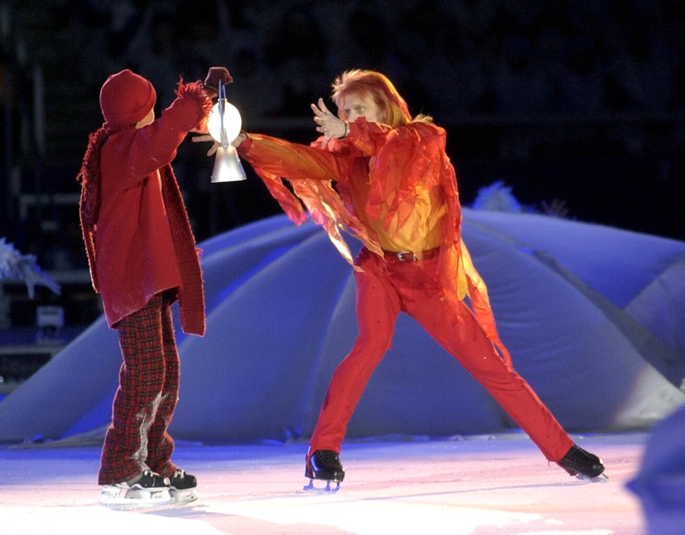 Jozef Sabovčík na otváracom ceremoniáli zimných olympijských hier v Salt Lake City