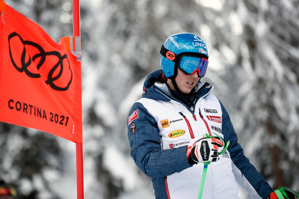 Petra Vlhová počas MS v lyžovaní 2021.