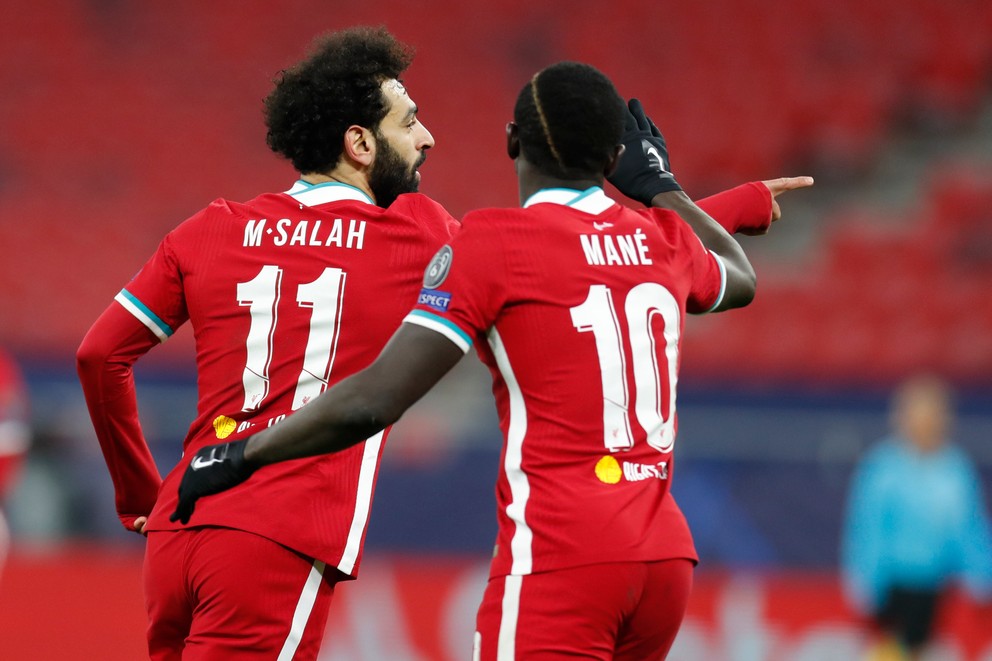 Mohamed Salah sa teší po tom, čo strelil gól.