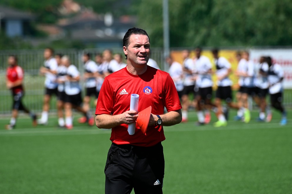 Stijn Vreven na tréningu AS Trenčín.