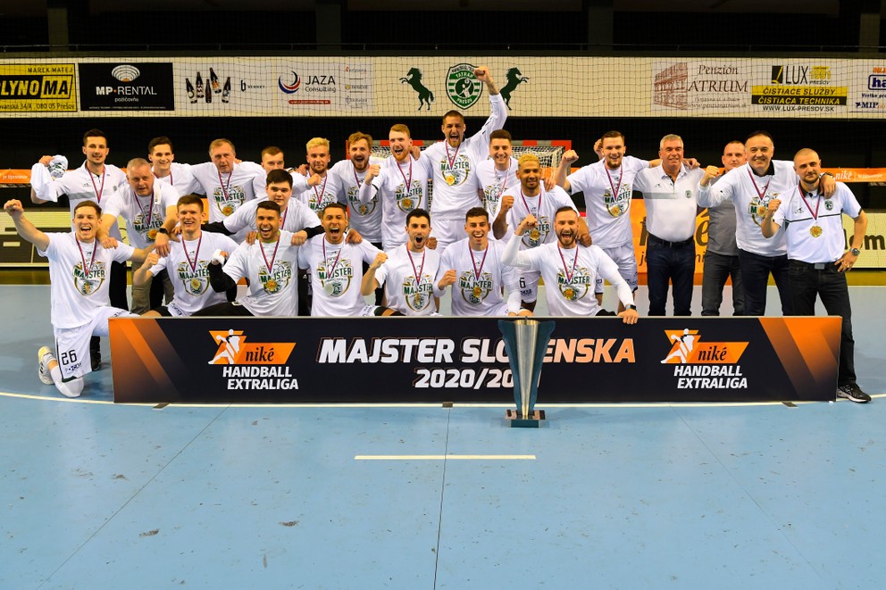 Majster Niké Handball Extraligy za sezónu 2020/2021 - Tatran Prešov.