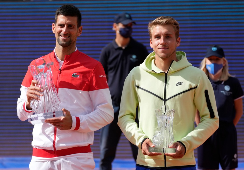 Alex Molčan a Novak Djokovič vo finále turnaja ATP Belehrad.