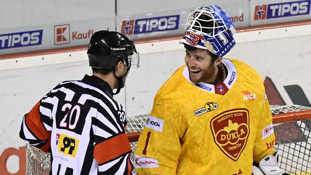 Connor LaCouvee v drese HK Dukla Trenčín.