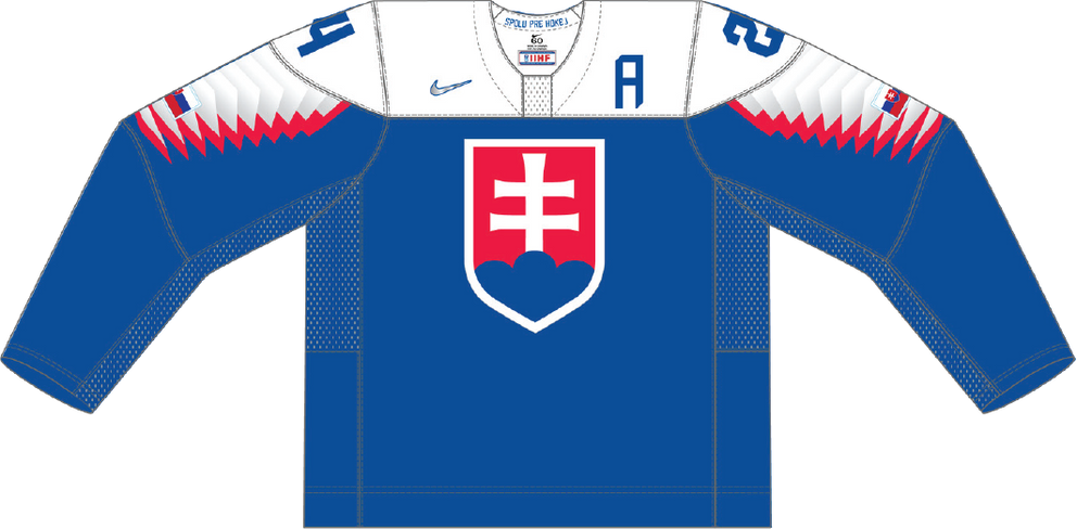 Slovensko na MS v hokeji 2021 - dresy vonku.
