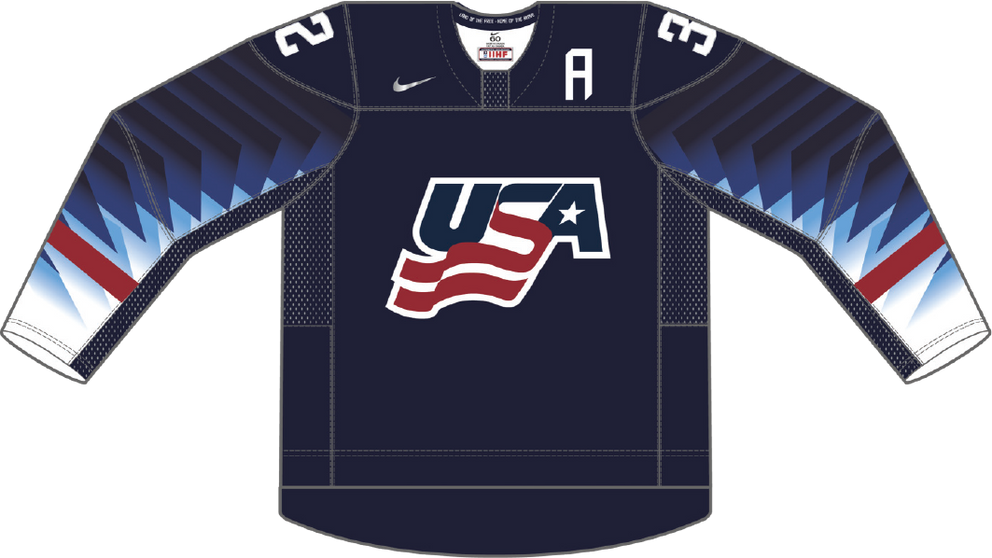 USA na MS v hokeji 2021 - dresy vonku.