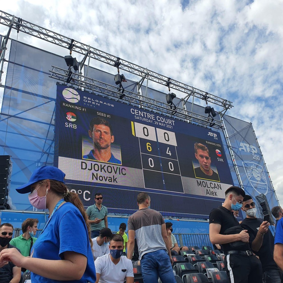 Alex Molčan čelil vo finále turnaja ATP v Belehrade Novakovi Djokovičovi.