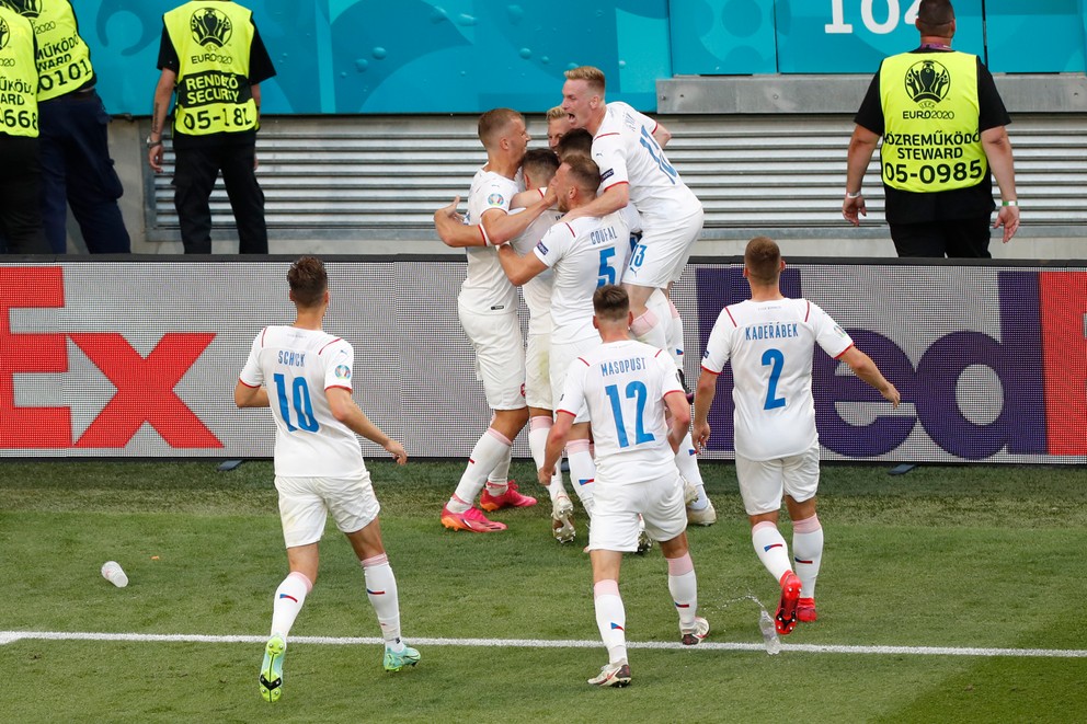 Zápas Holandsko - Česko na EURO 2020 / 2021.