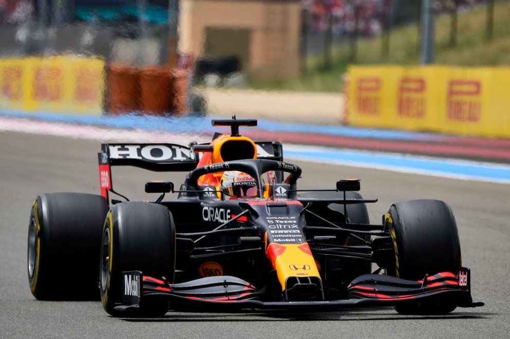 Max Verstappen na Red Bulle počas Veľkej ceny Francúzska 2021.