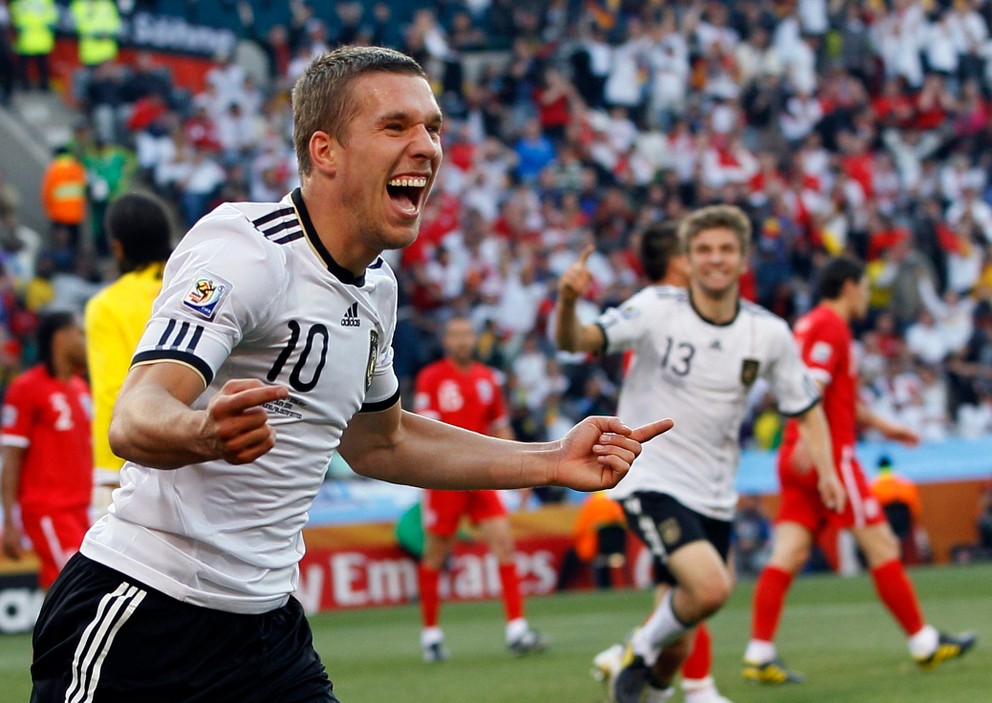Lukas Podolski v drese Nemecka.