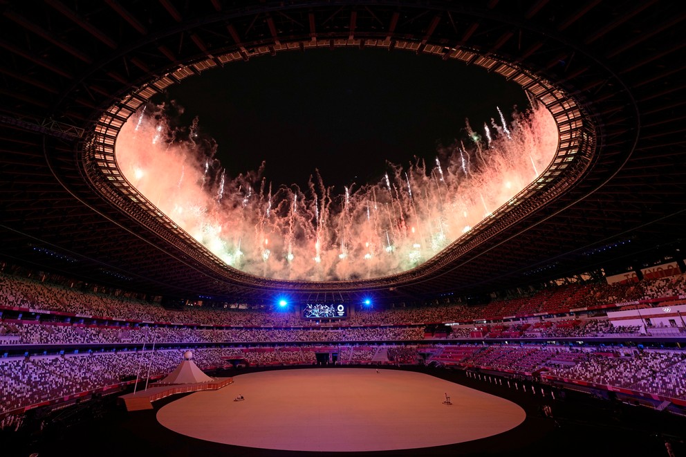 Otvárací ceremoniál letných olympijských hier v Tokiu 2021.