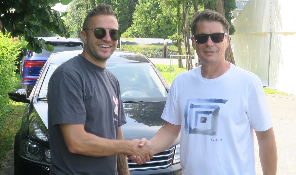 Členovia súčasného vedenia 1. FC Tatran Prešov - Ľuboš Micheľ (vpravo) a Stanislav Šesták.