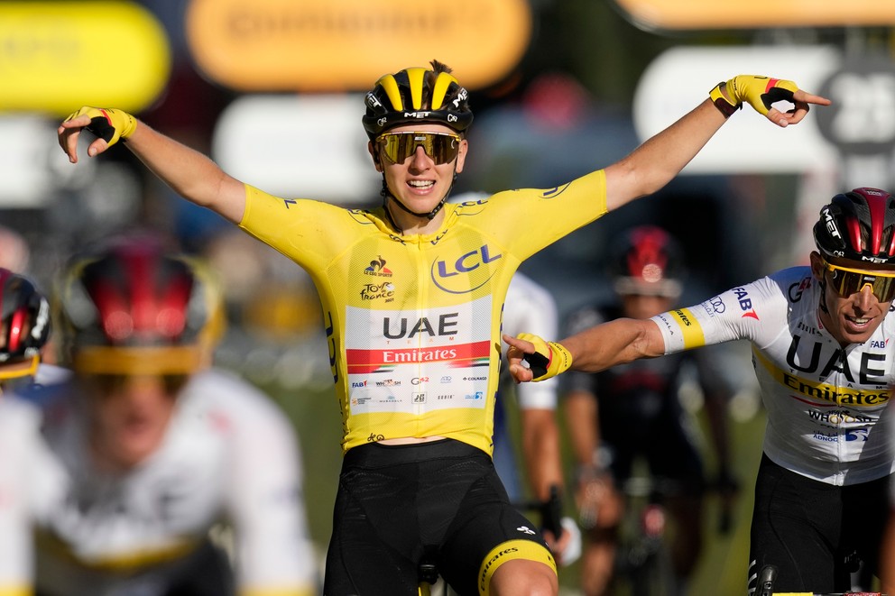 Tadej Pogačar na Tour de France 2021.
