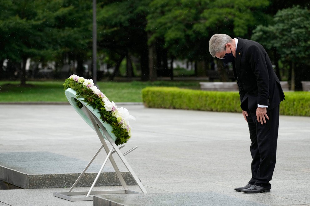 Prezident Medzinárodného olympijského výboru Thomas Bach navštívil Hirošimu.