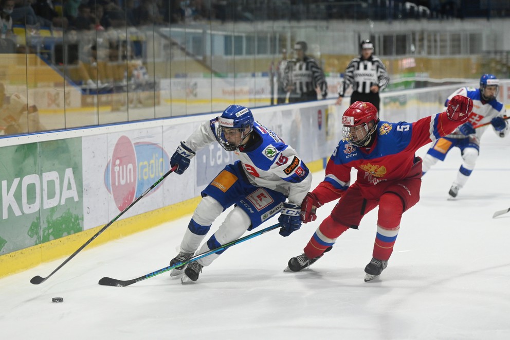 Dalibor Dvorský vo finále Hlinka Gretzky Cup.