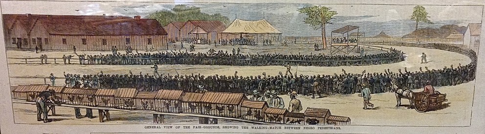 Preteky v chôdzi v Severnej Karolíne v roku 1879.