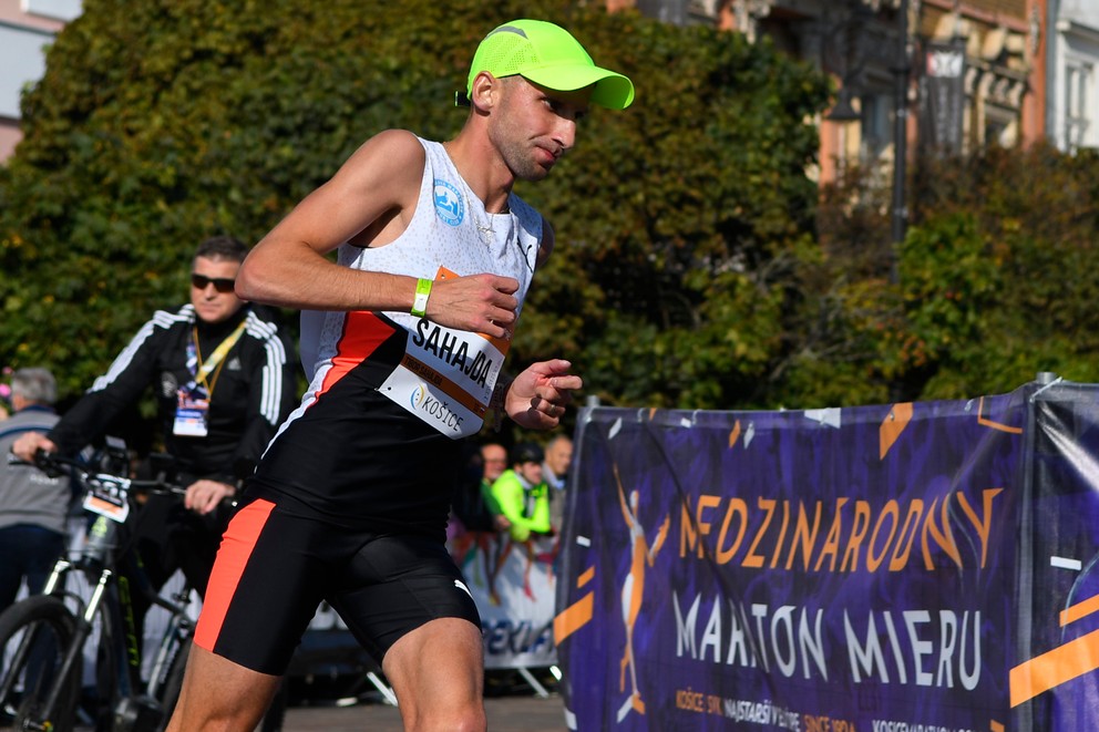 Tibor Sahajda na Medzinárodnom maratóne mieru (MMM) v Košiciach 2021.