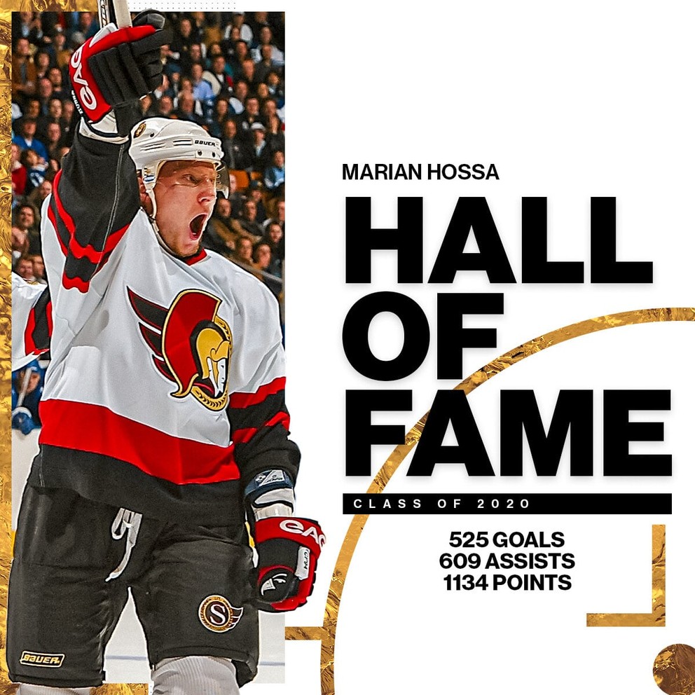 Marián Hossa - jeho štatistiky v NHL.
