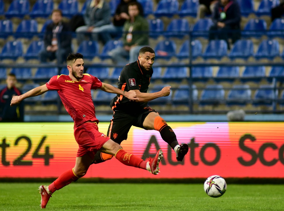 Duel Čiernej Hory s Holandskom skončil nerozhodne 2:2.