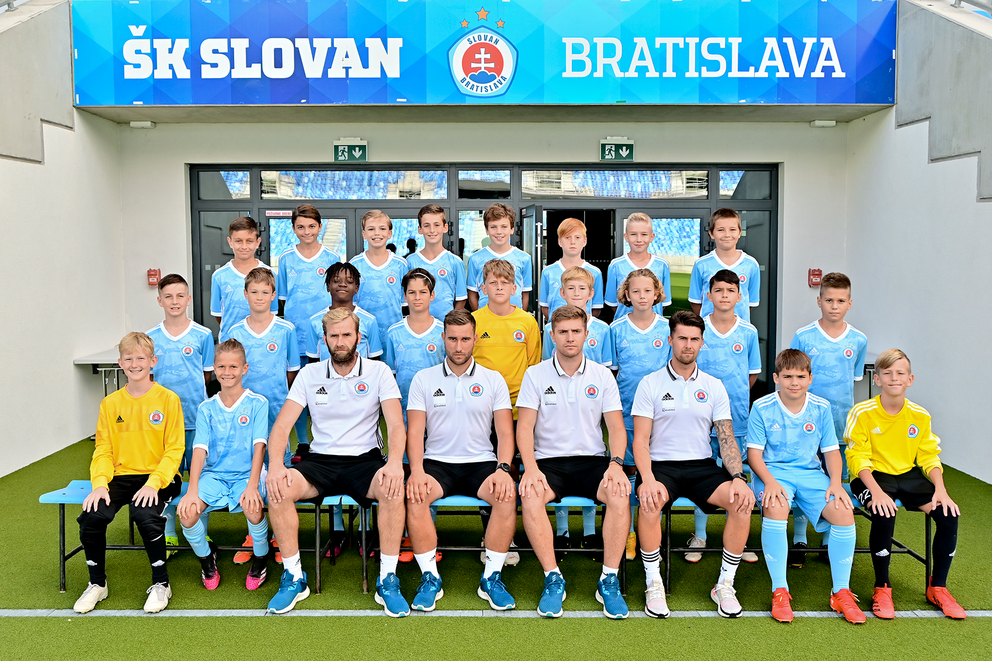 Tím U12 ŠK Slovan Bratislava.