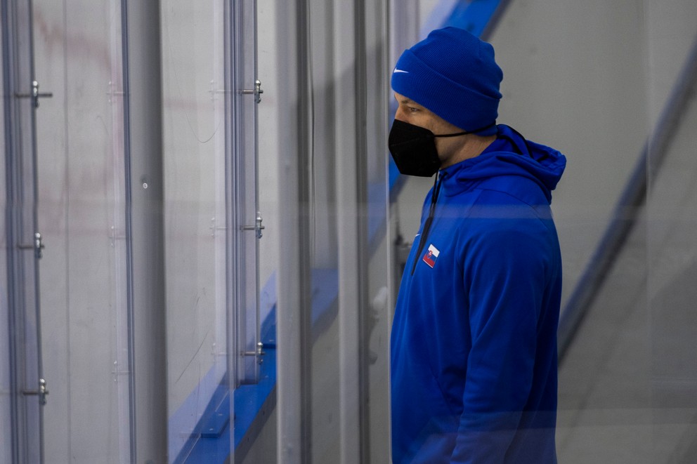 Marek Ďaloga ako náhradník počas ZOH 2022 v Pekingu.