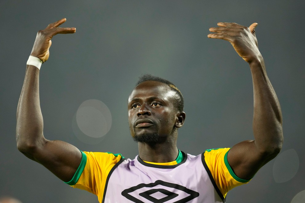 Sadio Mané počas finále Afrického pohára národov.