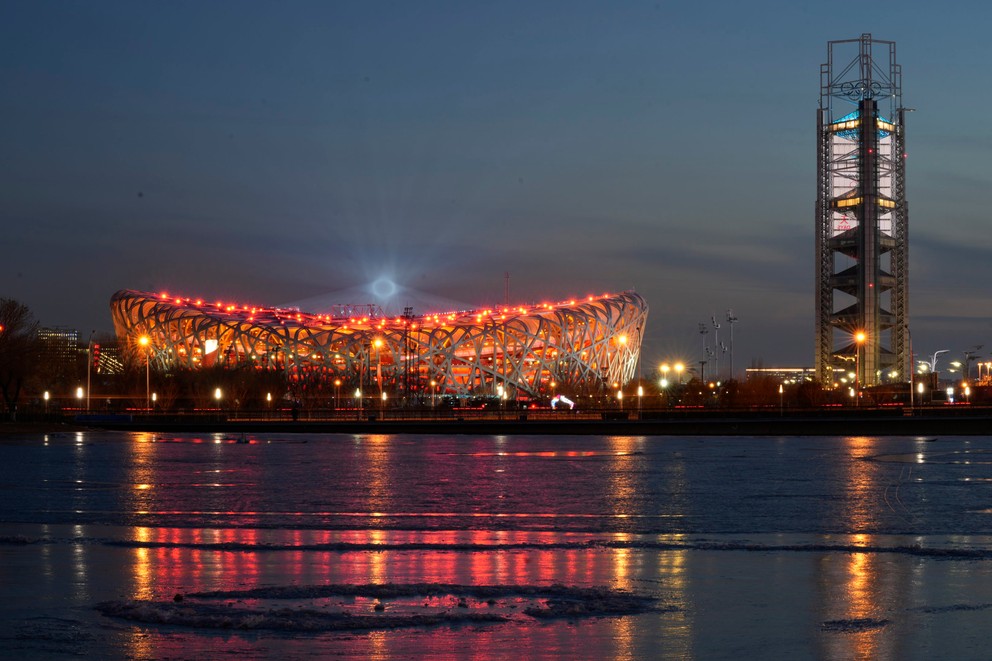 Otvárací ceremoniál zimných olympijských hier v Pekingu 2022.