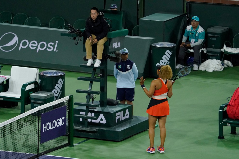 Naomi Osaková na turnaji v Indian Wells 2022. 