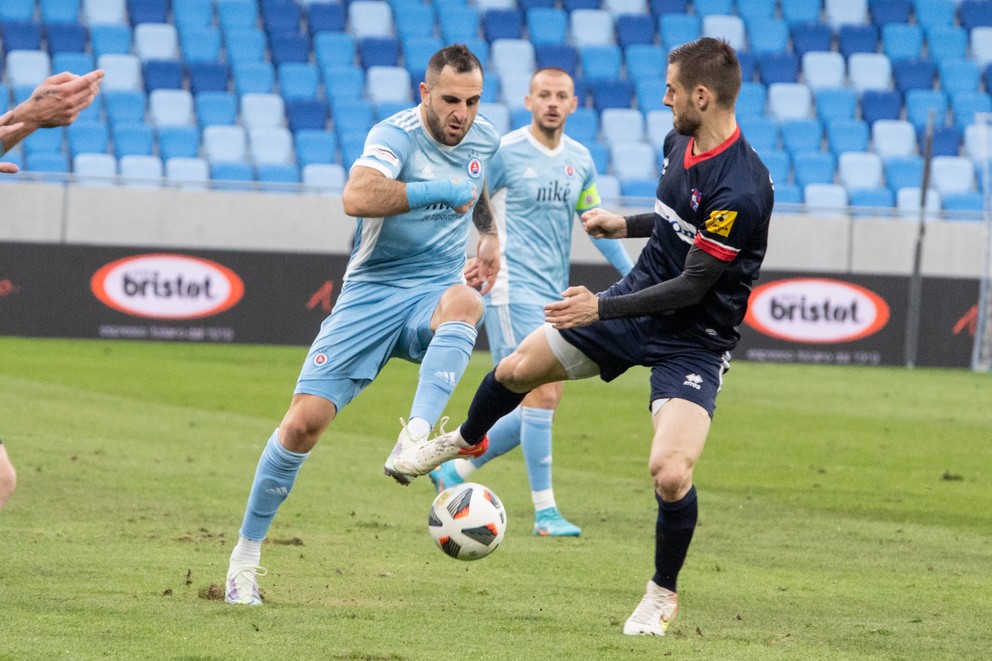 Tigran Barseghjan vo svojej prvej sezóne v drese Slovana.