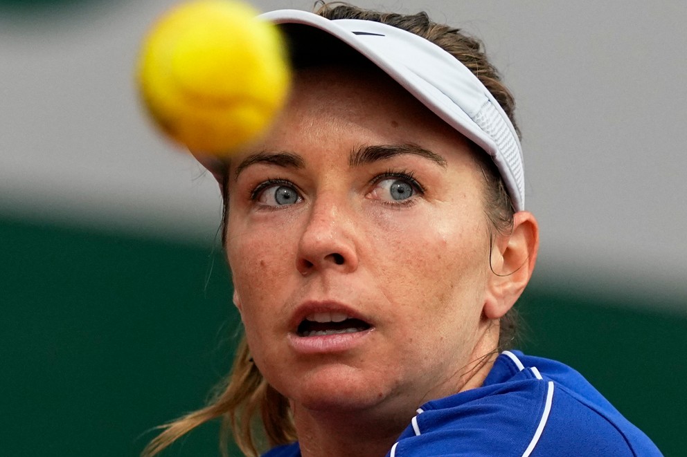 Slovenská tenistka Kristína Kučová počas Roland Garros 2022.