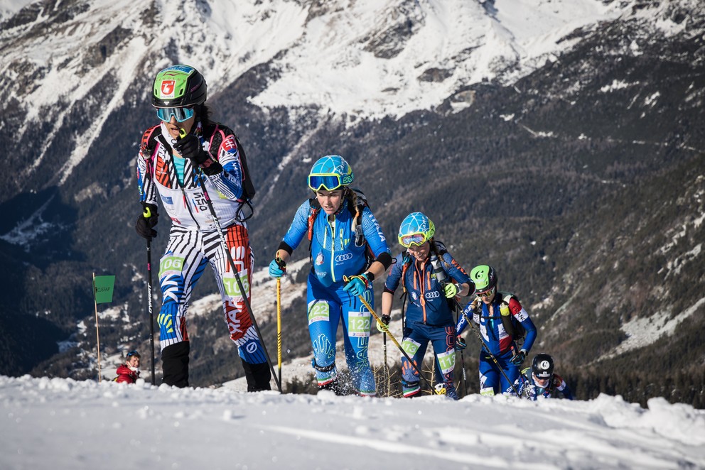 Marianna Jagerčíková v popredí pretekov SP. 