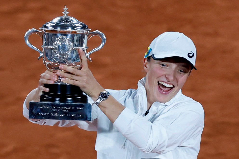Iga Swiateková vyhrala Roland Garros 2022.